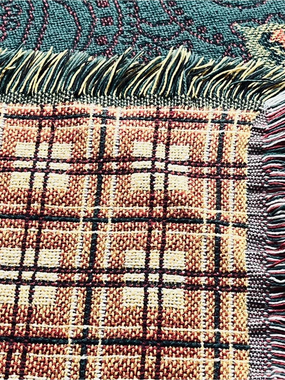 Vintage Goodwin Weavers Game Birds Tapestry Throw Blanket Plaid Duck Pheasant